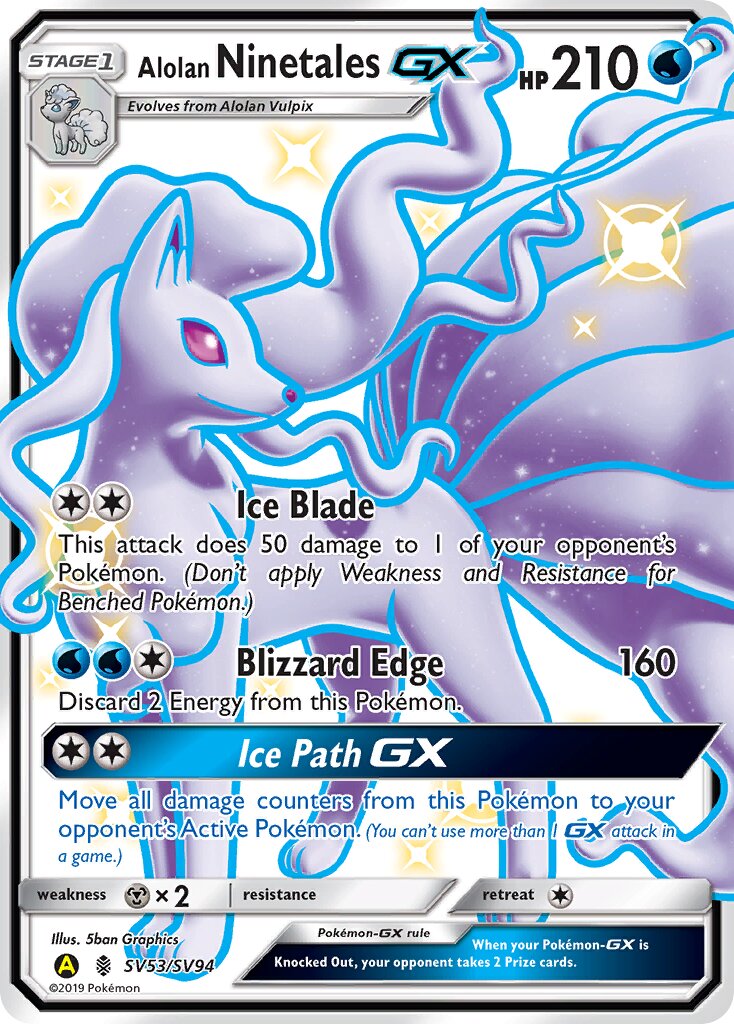 Alolan Ninetales GX SV53/SV94