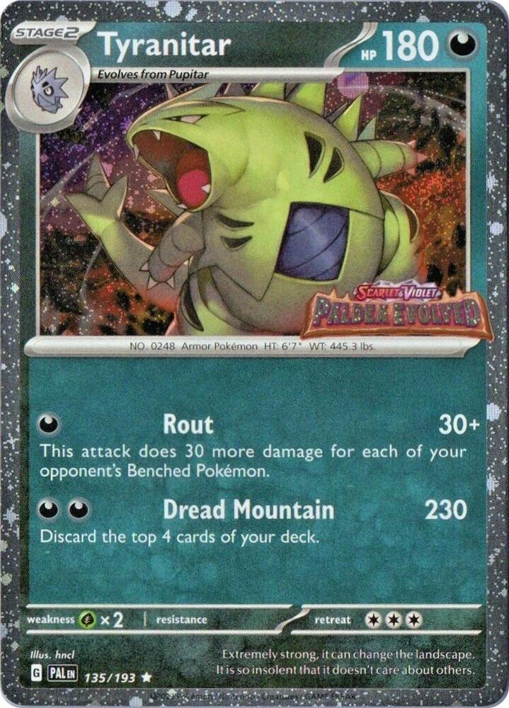 Tyranitar 135/193 Stamped