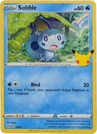 Sobble 24/25 McDonalds 25th Annibersary Promos