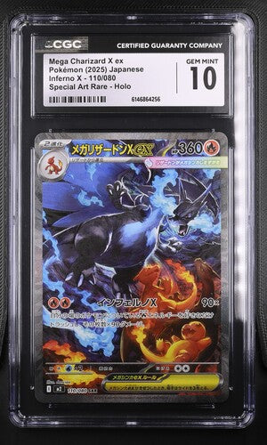 Mega Charizard X ex JP #110 CGC Gem Mint 10