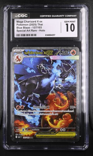 Mega Charizard X ex Thai #137 CGC Gem Mint 10