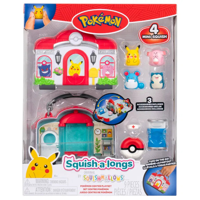 Squishalongs Pokemon Center Playset